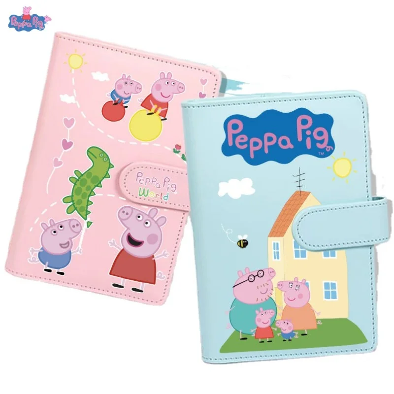 

Peppa Pig Peripheral Hand Ledger George Pig Macaron Color Notebook Binder Cute Cartoon Portable Diary Birthday Gift Notepad