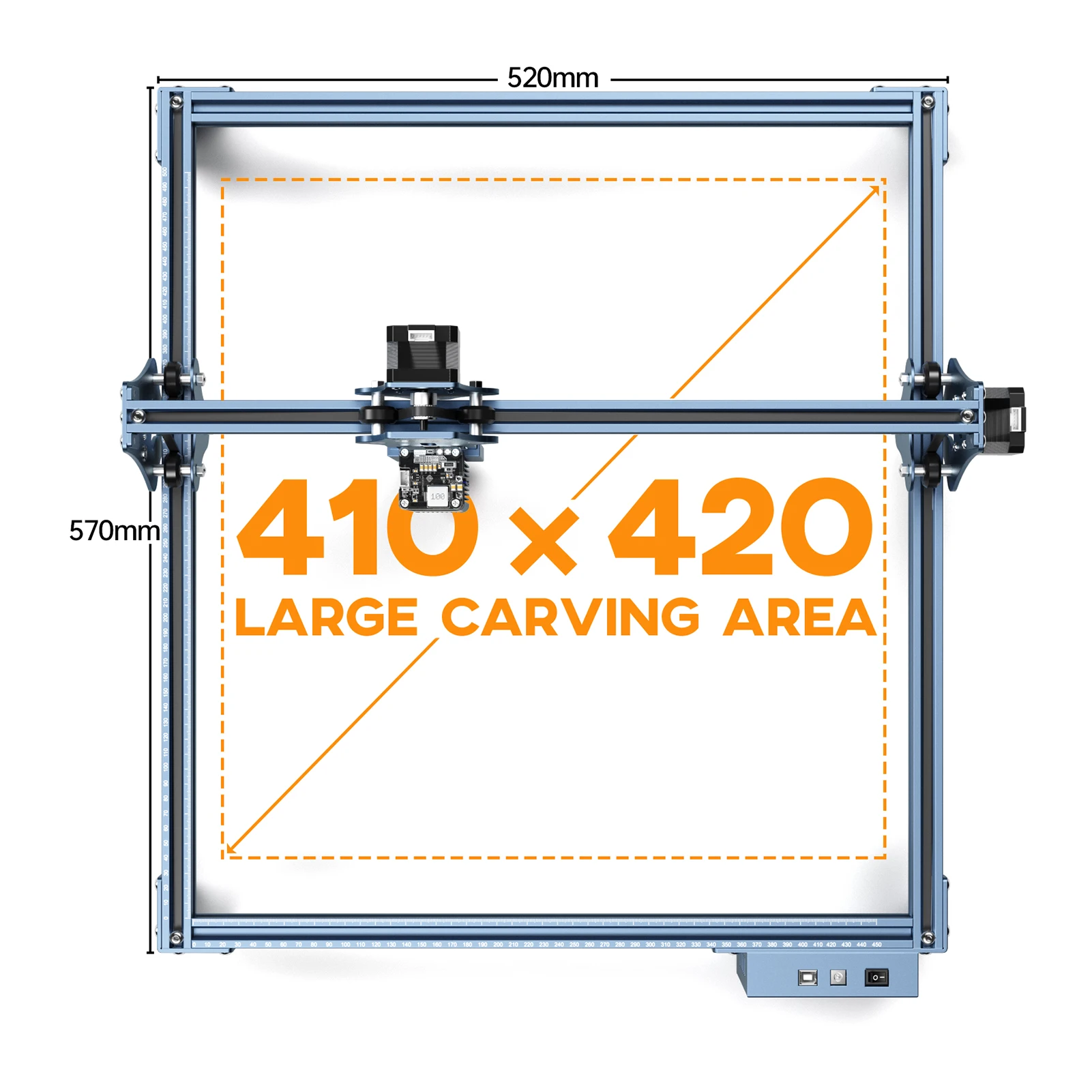 SCULPFUN S9 Laser Engraving Machine Ultra-thin Beam Shaping Technology Wood Acrylic Engraver 410x420mm Full Metal | Компьютеры и офис