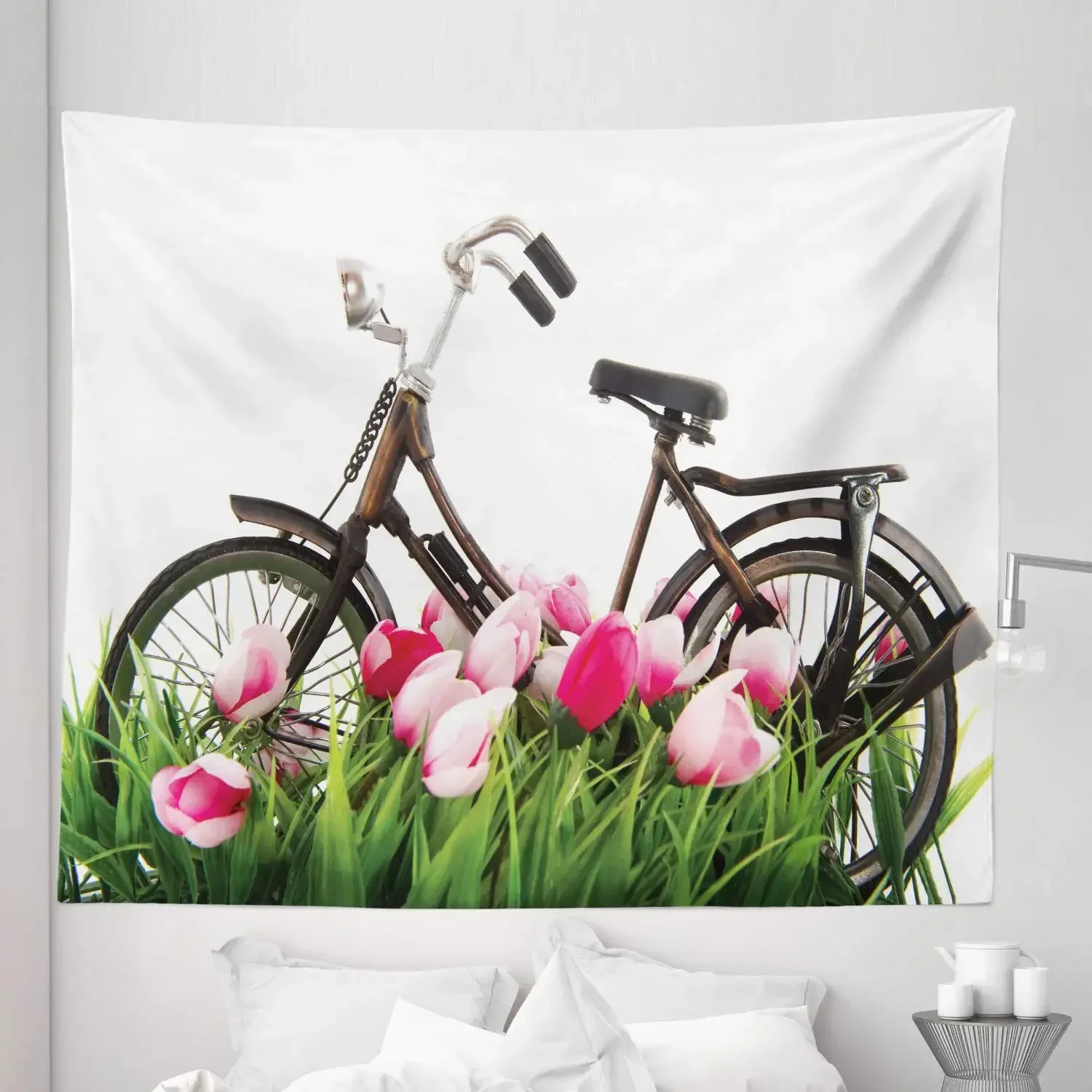 Велосипедный гобелен Классический дорожный велосипедный Кирпичная стена