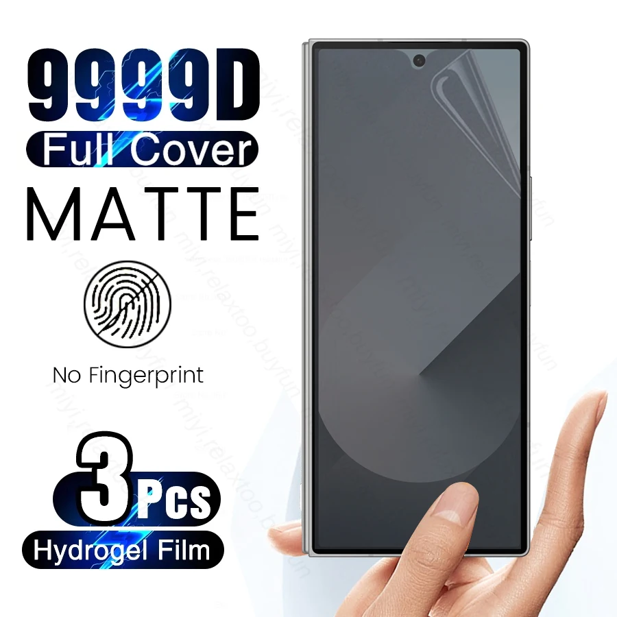 Чехол Sumsung ZFold 6 шт. Матовая Мягкая Гидрогелевая пленка 9999D для Samsung Z Fold6 складная