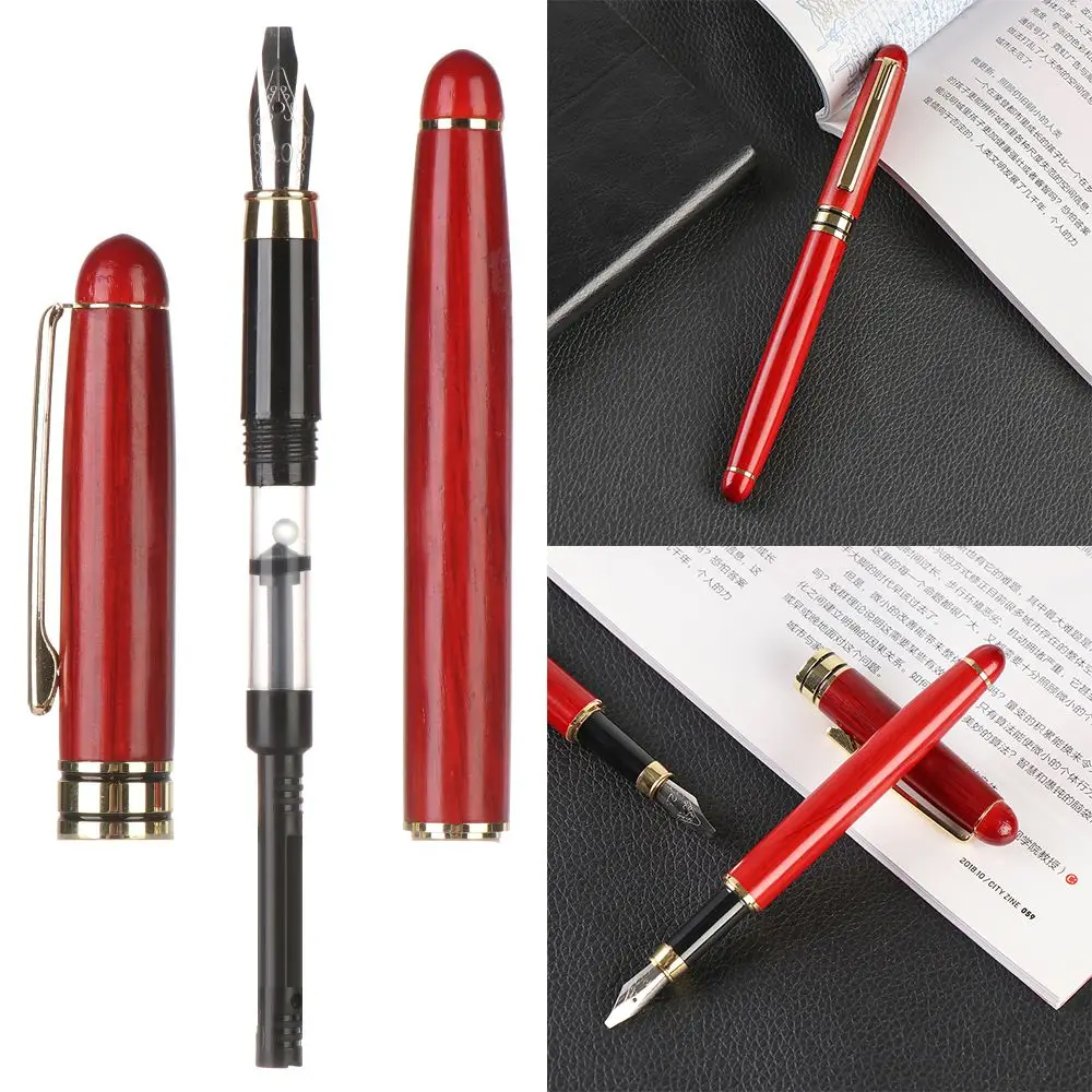 Ink Refills Bamboo Fountain Pens Metal Pen Clip