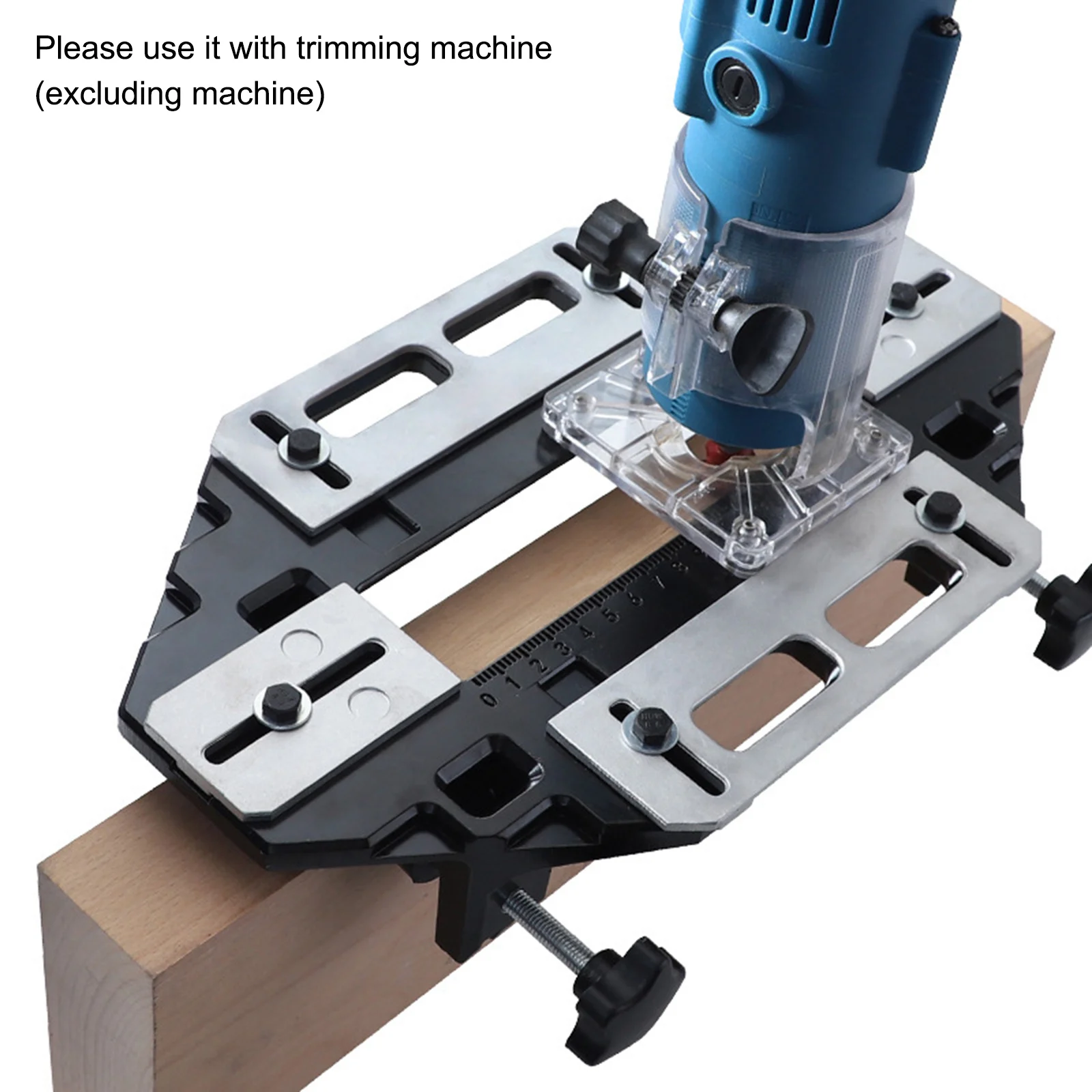 3/4pcs Door Hinge Slotting Adjustable Precise Positioner Slotting Machine Hinge Installation Hole Puncher Fixed Woodworking Tool