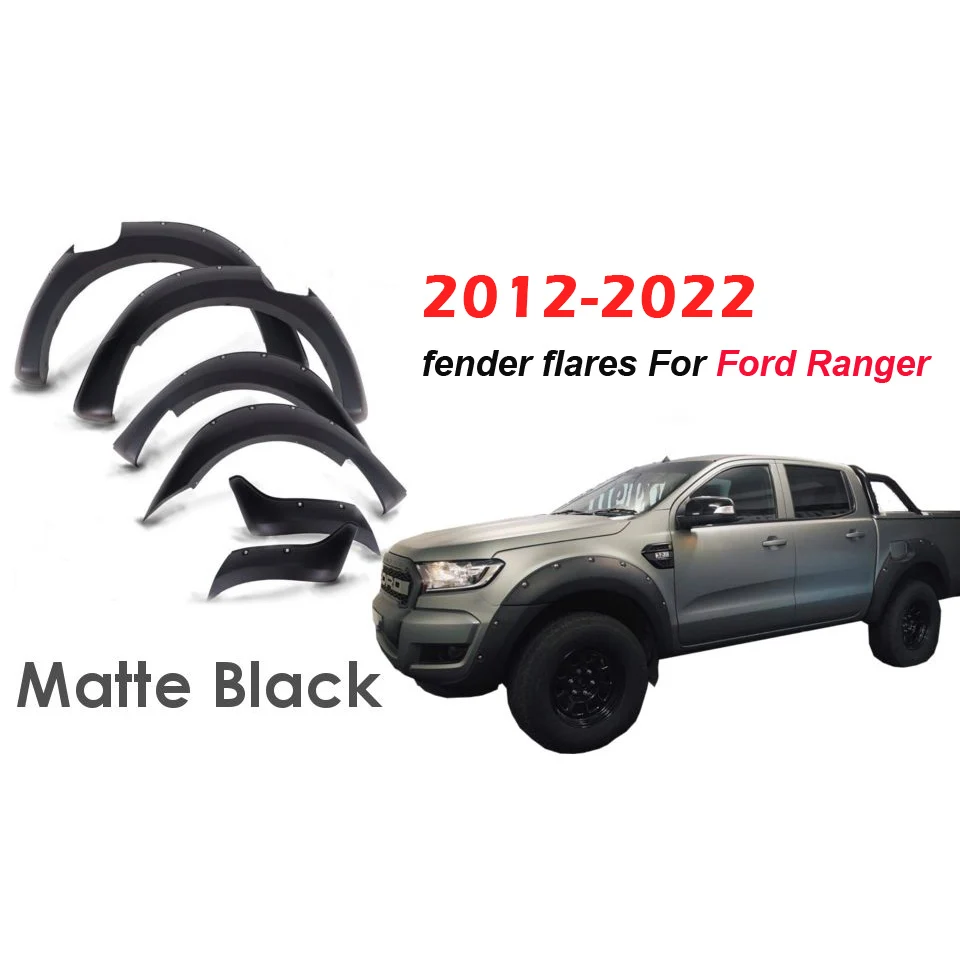 

Wheel Arch Mudguards For Ford Ranger PX XTL XL XLS T6 2012-2022 Wildtrak Double Cabin 3" 6" 9" Offroad Fender Flares