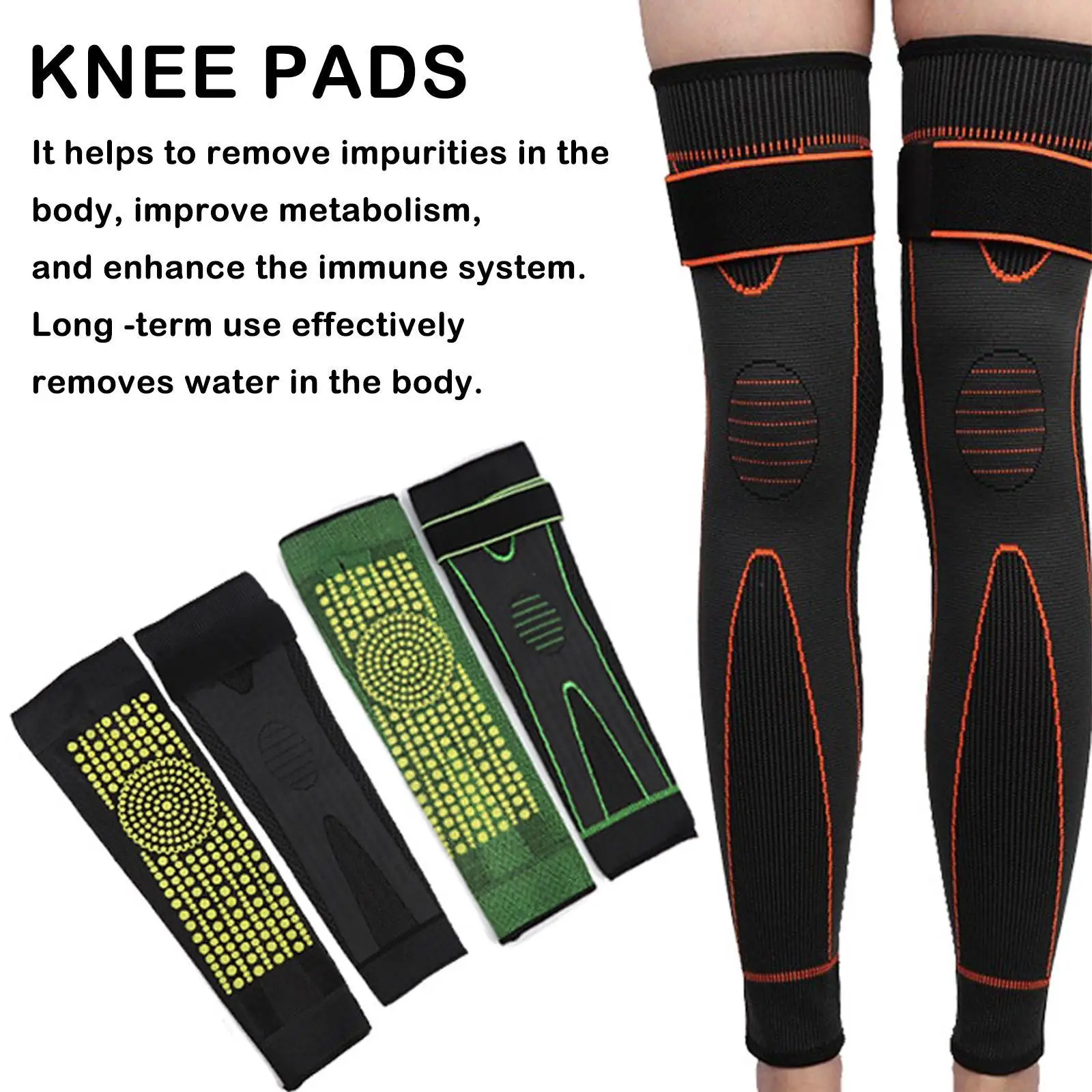 

1 PCS Compression Knee Pads Support Sleeve Protector Elastic Kneepad Brace Spring Support Volleyball Running Silicone