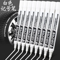 haile 13pcs permanent oily white markers pens waterproof tire painting graffiti environmental gel pen notebook drawing supplie