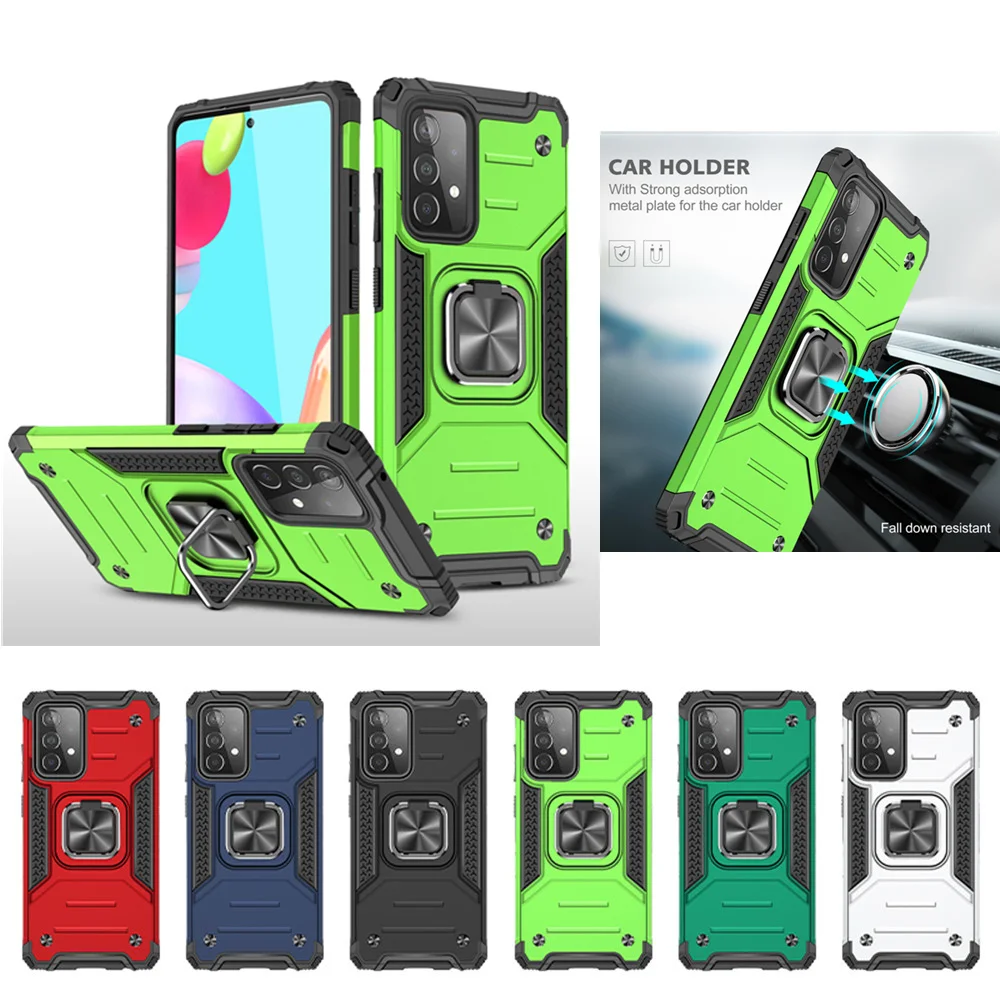 

For Samsung Galaxy A52 5G 4G Case Shockproof Armor Ring Funda For Samsung A52 SM-A525F 6.5" Coque Galaxy A52 Stand Holder Funda