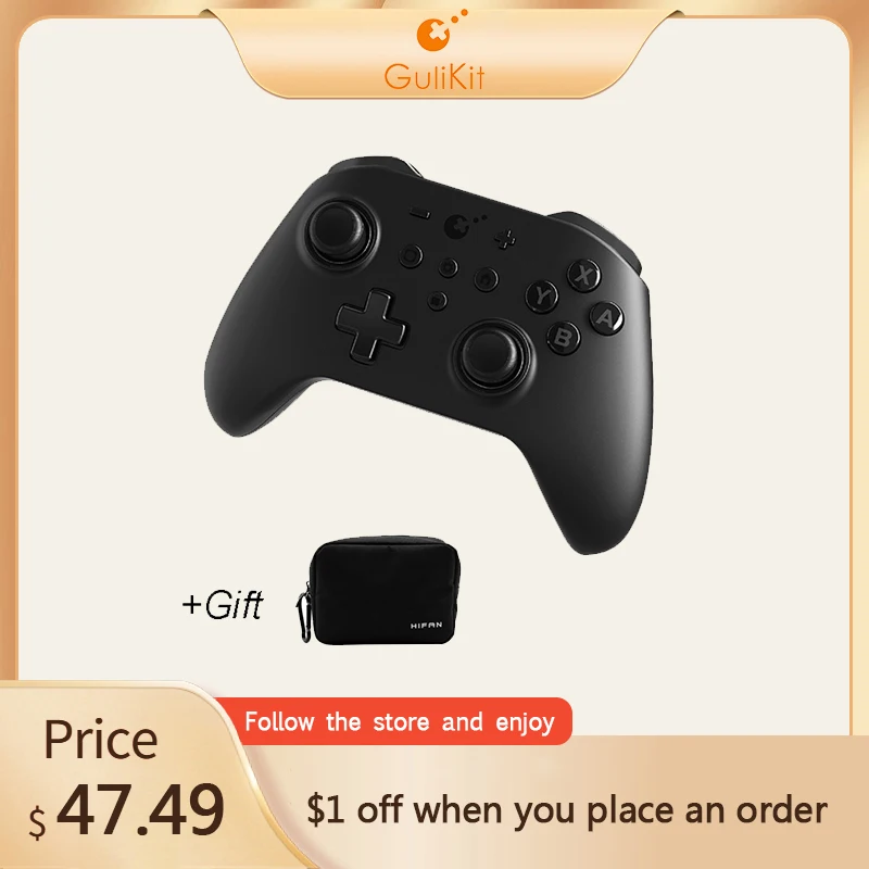 

GuliKit KingKong 2 Controller NS08 Wireless Bluetooth No Drifting Gamepad Joystick for Nintendo Switch Windows Android macOS iOS