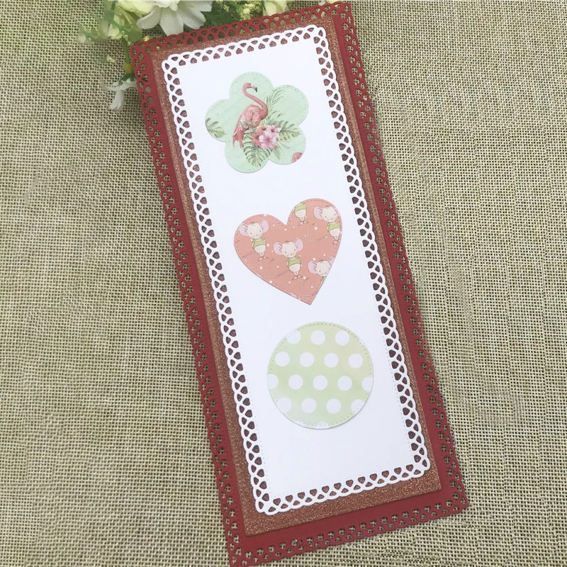 

Dies Scrapbooking Rectangle Stitch Frame METAL CUTTING DIES New 2022 Stamp Craft Die Cut Embossing Stencil Photo Card Making