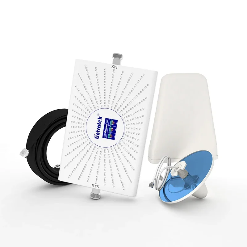 Полный комплект Lintratek 900 МГц/1800 МГц/2100 МГц GSM DCS WCDMA 2G 3G 4G LTE усилитель