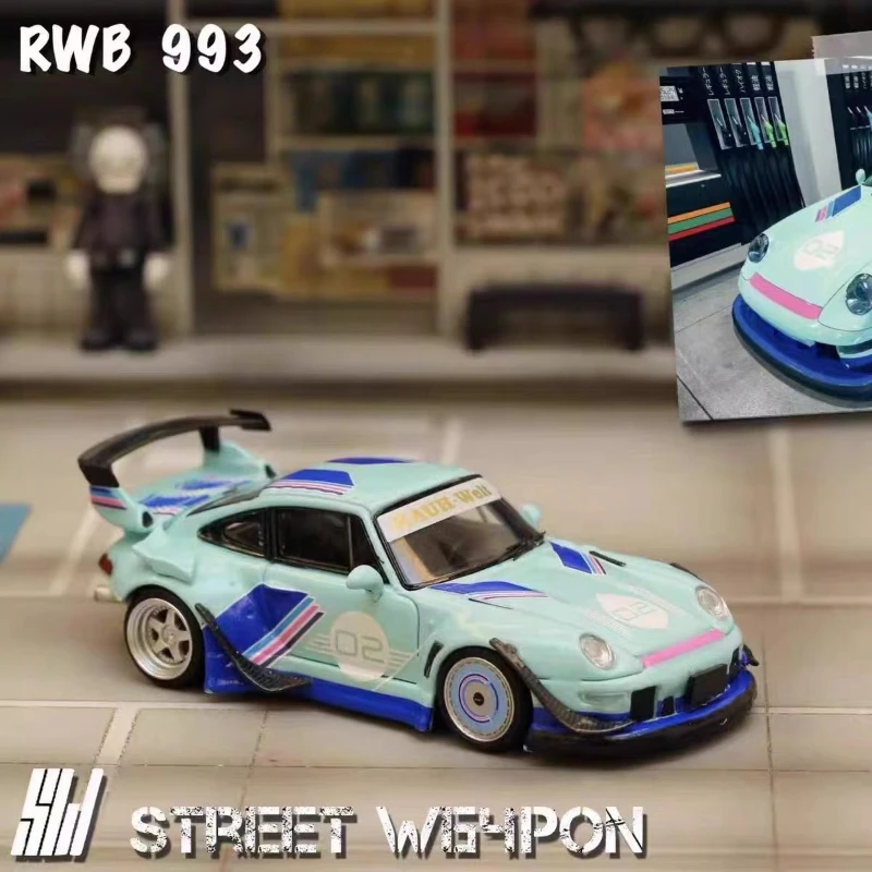 SW 1:64 RWB 993 02 Track 19 Модель из сплава с высоким хвостом Тиффани