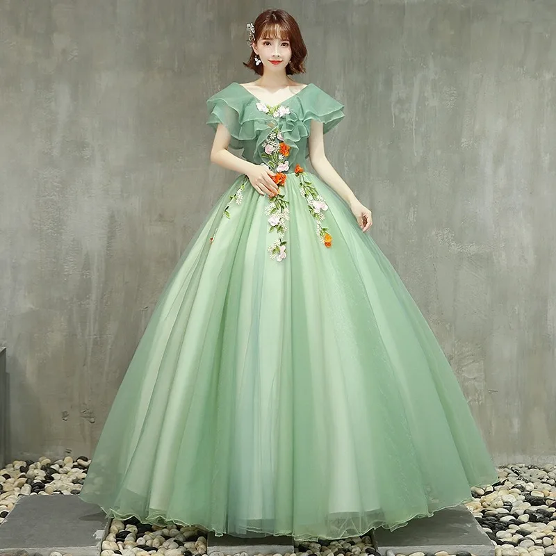 Бальное платье по индивидуальному заказу женские платья Quinceanera тюлевые для