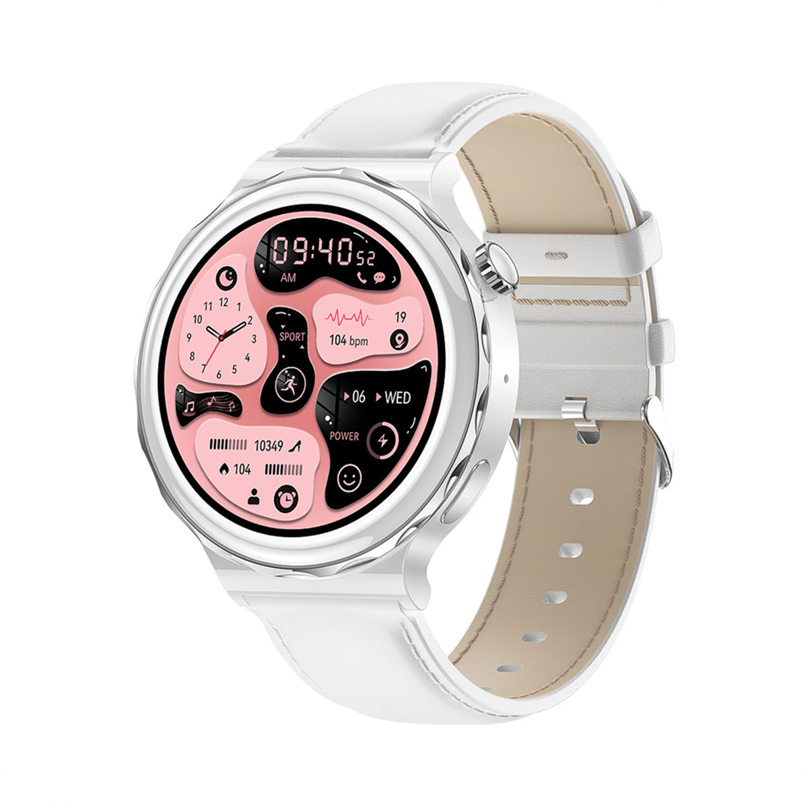 

HK43 NFC Smart Watch Women Wireless Charging Bluetooth Call Smartwatch IP68 Waterproof 1.36 Inch 390*390 HD Screen