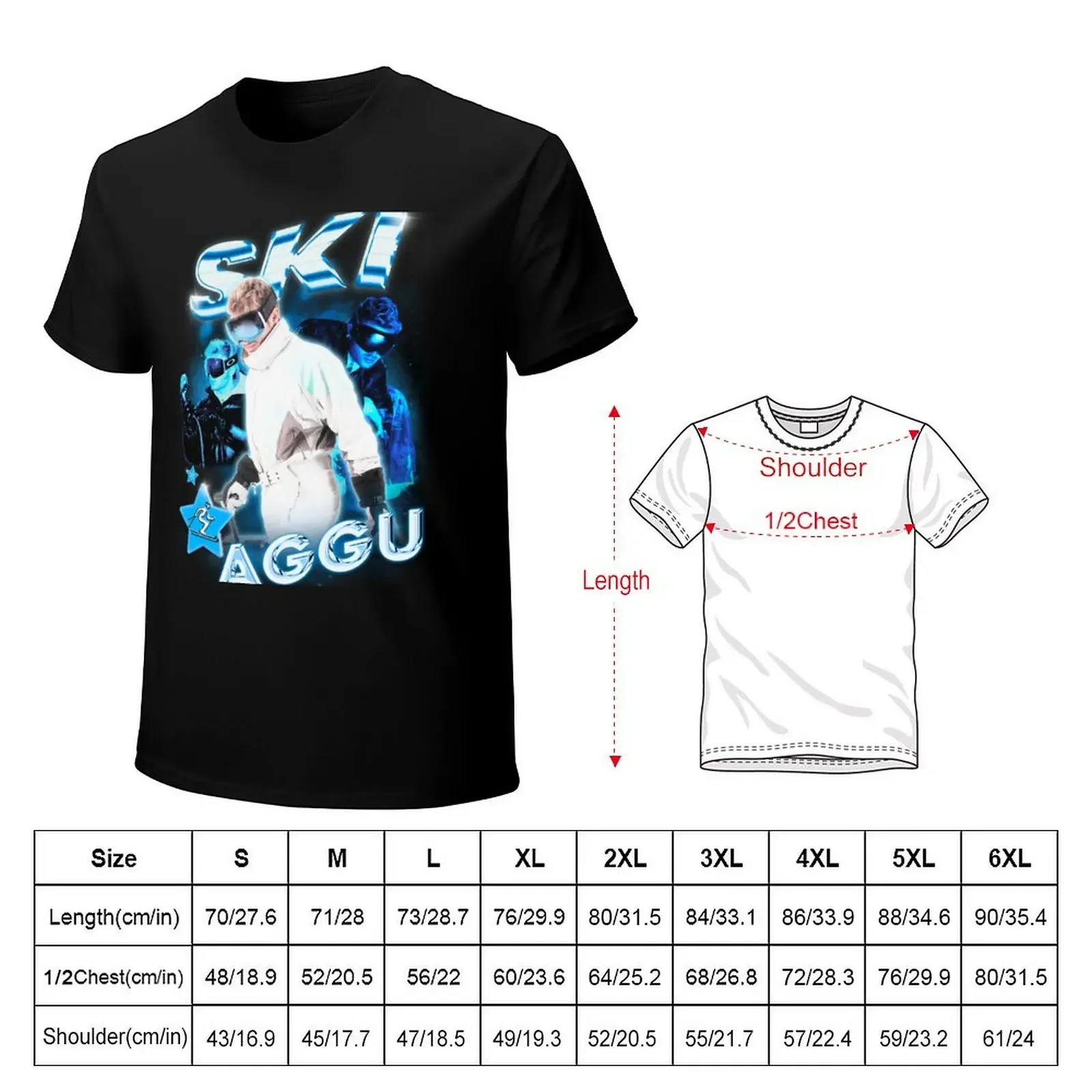 Ski Aggu Vintage Merch футболка винтажные баскетбольные футболки с рисунком аниме