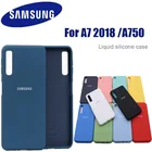 Мягкий защитный чехол из жидкого силикона для Samsung Galaxy A7 2018 A750, мягкий чехол из ТПУ для Galaxy a 750 a7 2018, чехол