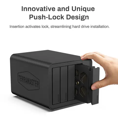 Корпус внешнего жесткого диска TERRAMASTER D4-320 — 4-байный USB 3.2 Gen2, 10 Гбит/с, Type-C, с возможностью горячей замены Plug and Play (без дисплея)