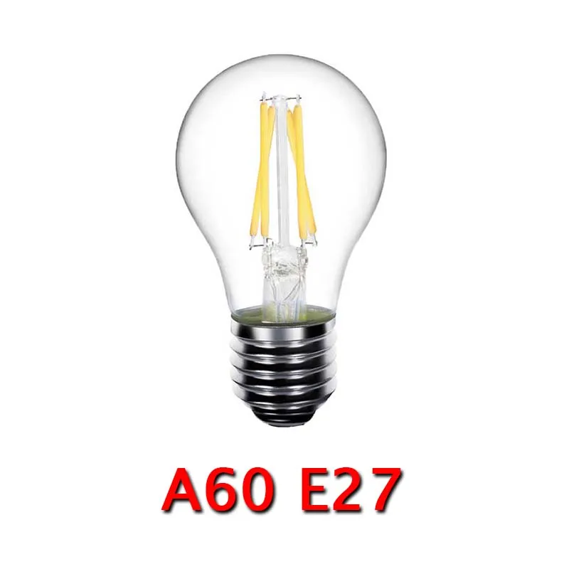 

3pcs LED Bulb 2850K WarmWhite E14 C35 2W 4W 6W 220V E27 Filament Light ST64 A60 2700K 3000K Edison Lamp