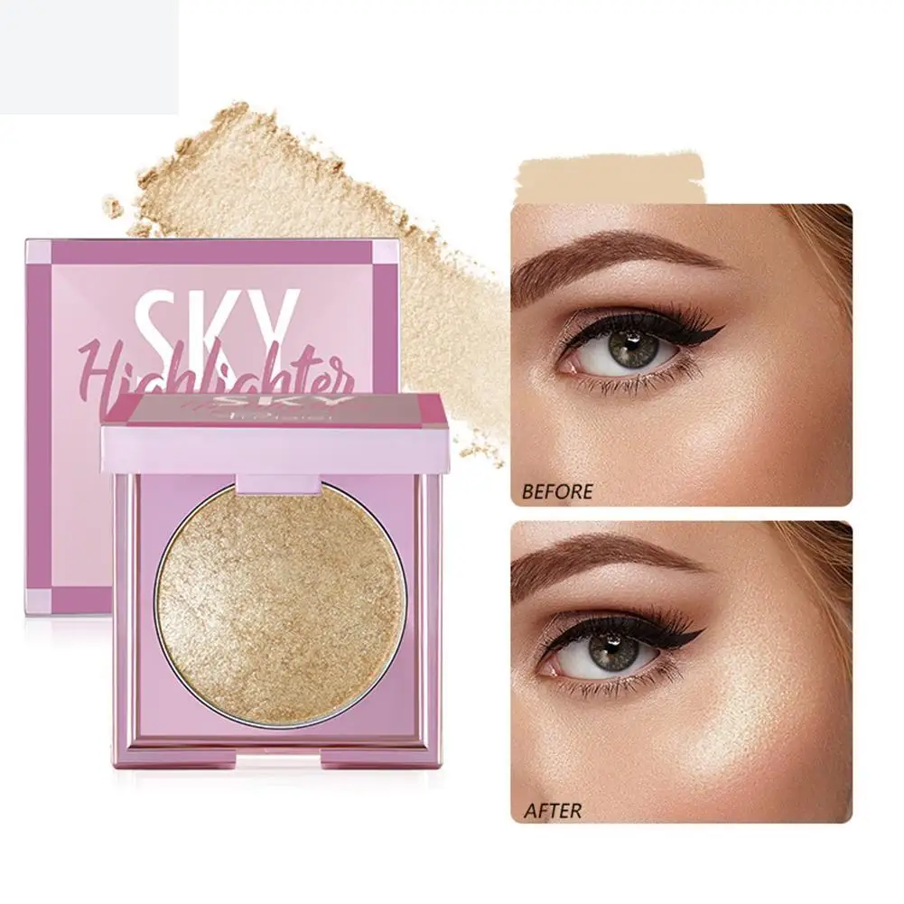 

8 Colors Shimmer Glitter Highlighter Contouring Palette Facial Bronzers Eyeshadow Pressed Powder Natural Repair Brighten Makeup