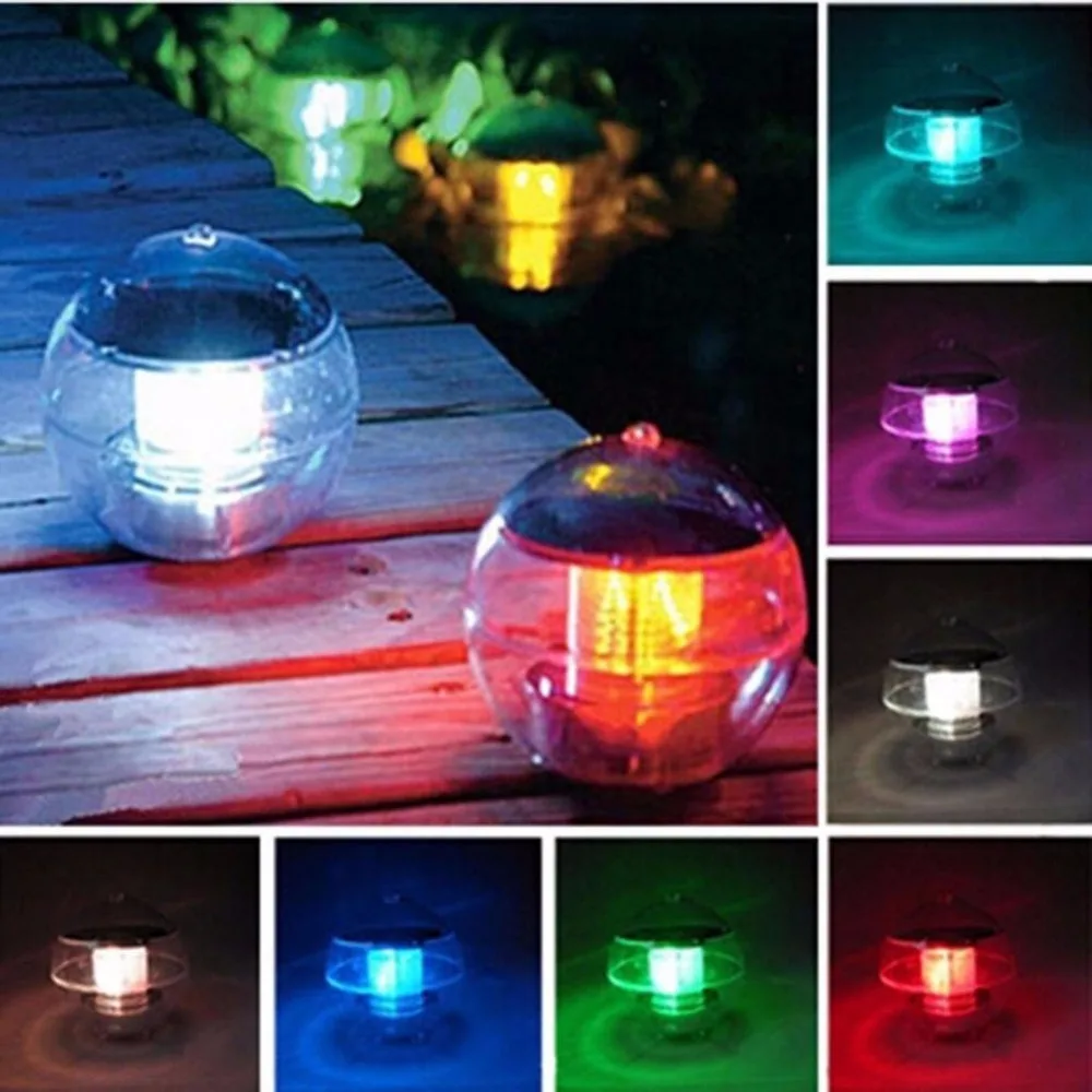 

Panel Self-Recharging Floating LED Solar Powered lamps Ball for Garden Decoration Pond Lawn lamps Landscape Yard Night Light