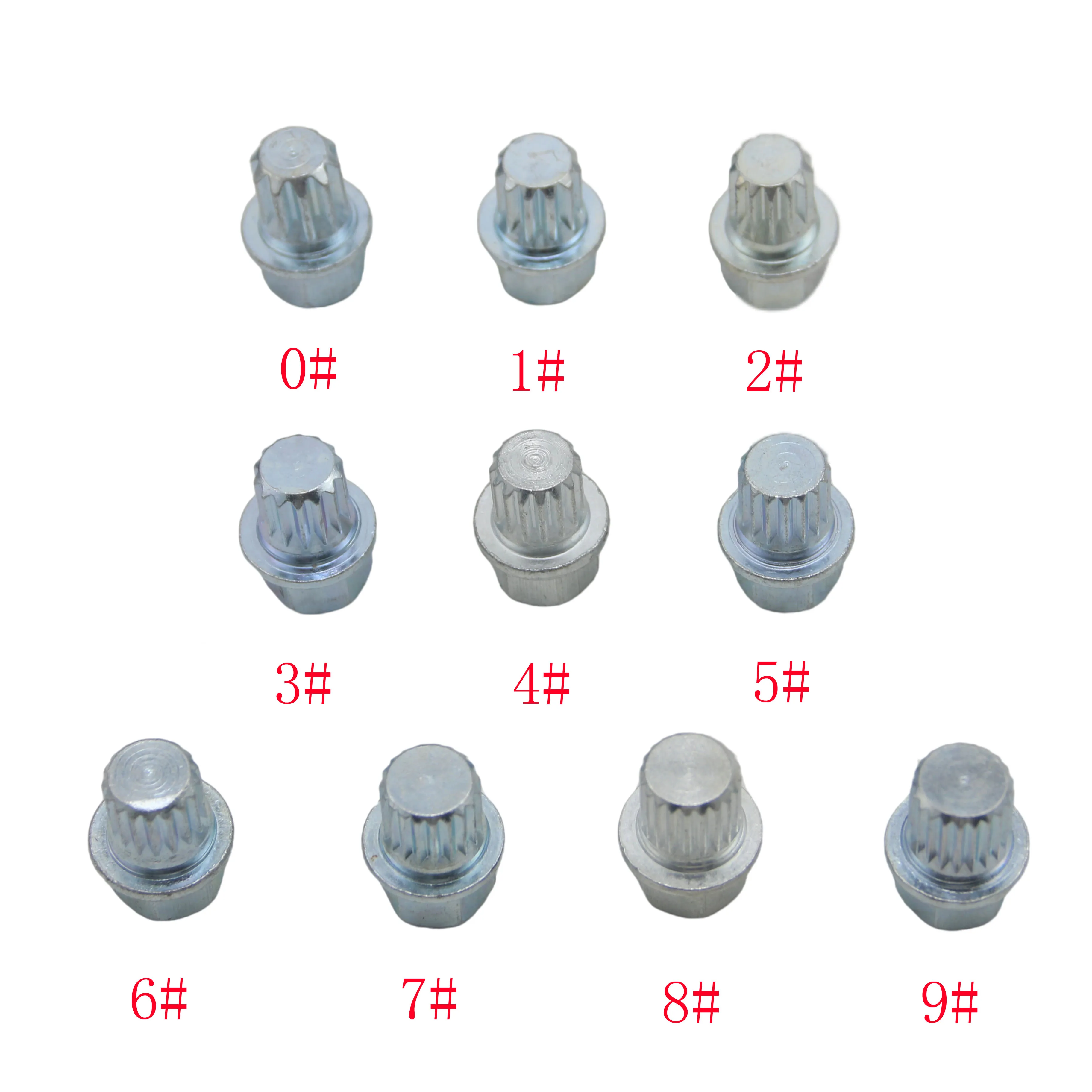 1 шт. Новый Противоугонный Колесный болт гайка гаечный ключ #0 до #9 для VW Golf Tourer Passat