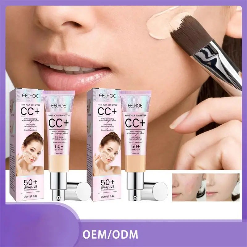 

30ml Cosmetics Face Concealer CC+ Cream Full Cover Medium Light Base Liquid Foundation Makeup Whitening Your Skin But Better