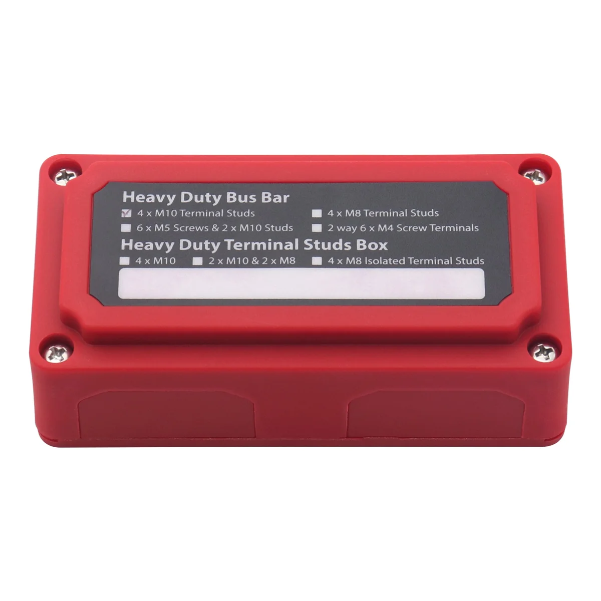 Распределительный блок шины 200А распределительный с 4 клеммными шпильками M10 (3/8