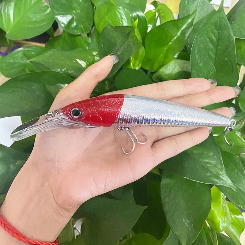 1 шт. 140 мм/40 г японская сверхдлинная приманка для глубоководного буксировки 3D Minow