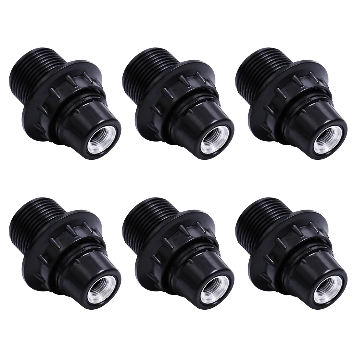 

6Pcs Light Socket Self Locking Lamp Holder, Lamp Screw E14 Base Light Bulb Screw In Lamp Socket Holder For for Vintage Bulbs
