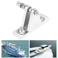 marine 316 stainless steel boats deck hinge top fittings 90 degree with removable quick release pin hardware for 22mm 78 pipe