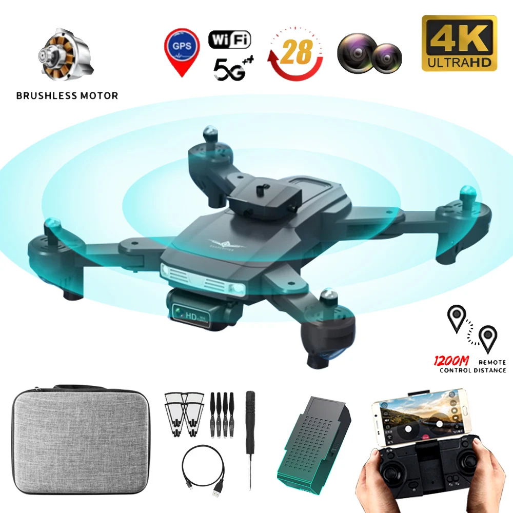 

2022 New KF617 Drone Professional 4K Dual Camera WIFI FPV Height Hold RC Quadcopter Helicopters Drones Remote Control Toys