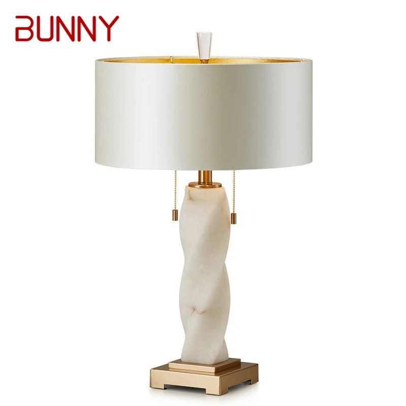 

BUNNY Contemporary Marble Table Lamp Nordic Fashionable Living Room Bedroom Personality Creative LED Decoration Desk Light
