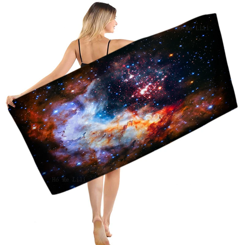 

Вселенная Космос снов Туманность Сверкающая Звезда кластер космический пейзаж быстросохнущее полотенце от Ho Me Lili подходит для йоги фитнеса