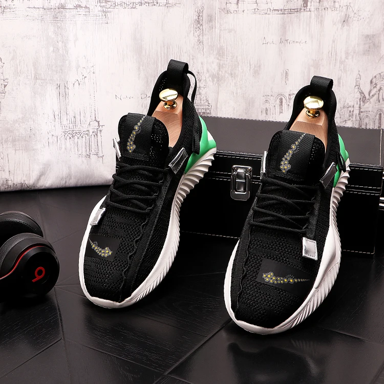 

Высокие Роскошные Брендовые мужские повседневные туфли, сетчатые мужские кроссовки для тренировок, модная обувь с вырезами для папы