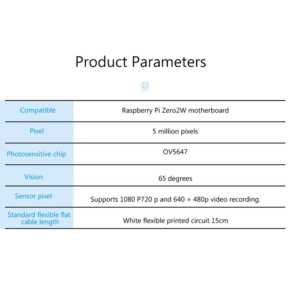 Для камеры Raspberry Pi Zero 2 Вт 5 Мп RPI + чип FFC Ov5647 15 см для модуль