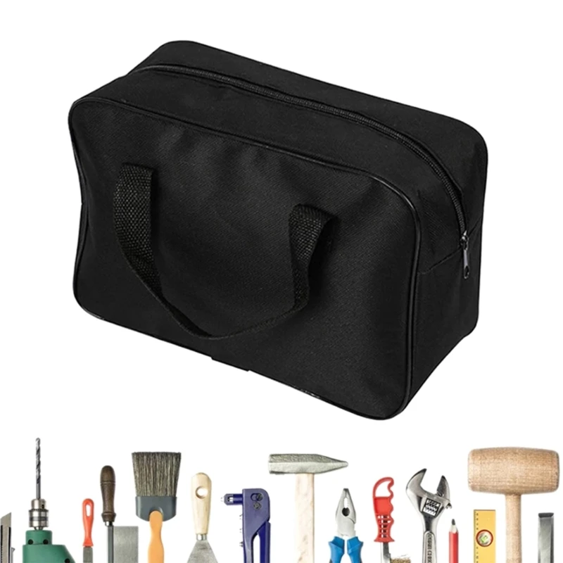 

Hand-held Maintenance Tool Bag Oxford Cloth Wear Resistant Electrician Toolbag Car Air Pump Carrying Bag Storage Box M4YD