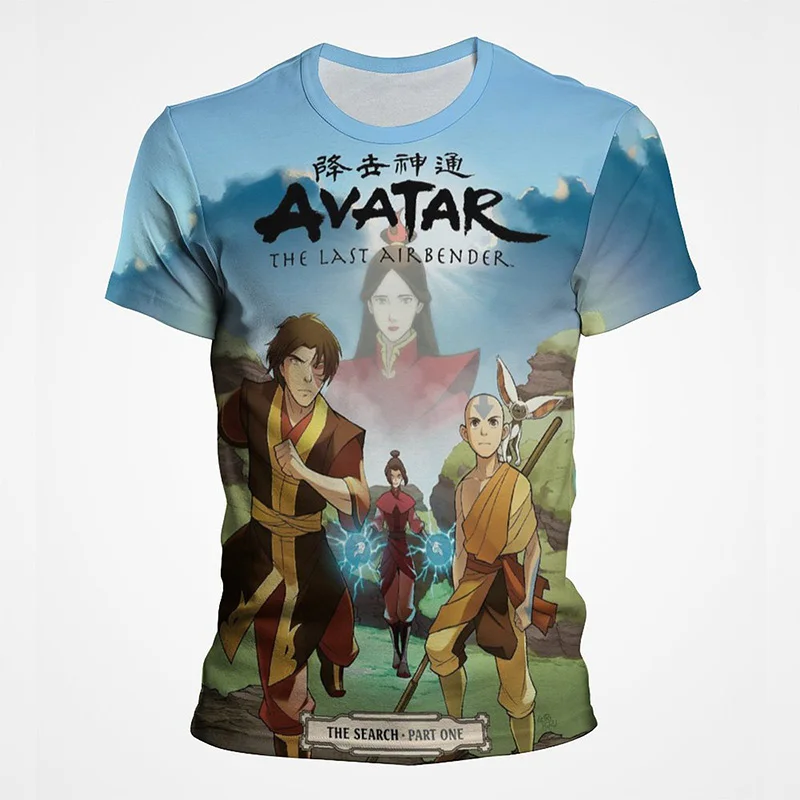 

Avatar The Last Airbender T-shirts Cartoon Anime 3D Graphic Tee Boy Girl Casual T Shirt Kids Tops Clothing Gift Custom Made
