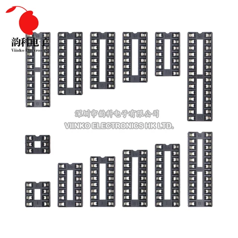 DSSRQI DIP IC Sockets 6 8 14 16 18 20 24 28 32 40 Pin