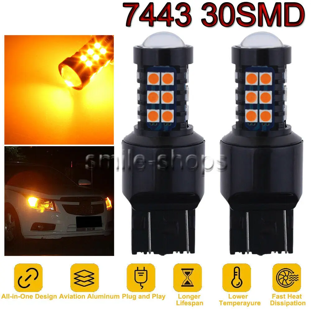 

7443 3030 30Smd светодиодные Передние поворотники для Infiniti Subaru