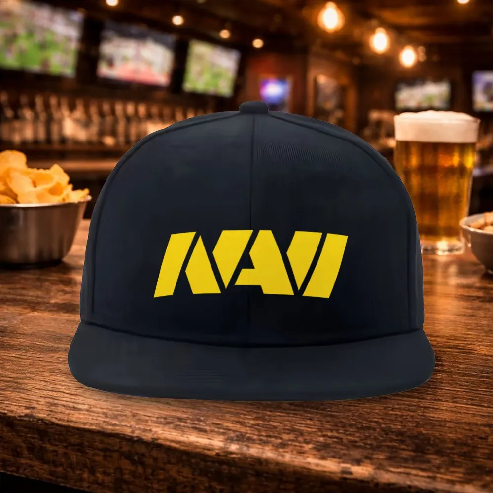 Фото Новая бейсболка Natus Vincere Esports с плоским козырьком в стиле хип-хоп - модная уличная спортивная кепка - парная хип-хоп шляпа - универсальная №1
