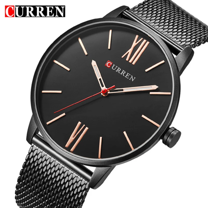 

Curren Mens Watches Top Brand Luxury Gold Men Quartz Watch Fashion Business Male Wristwatches Dropship Relogio Masculino 8238