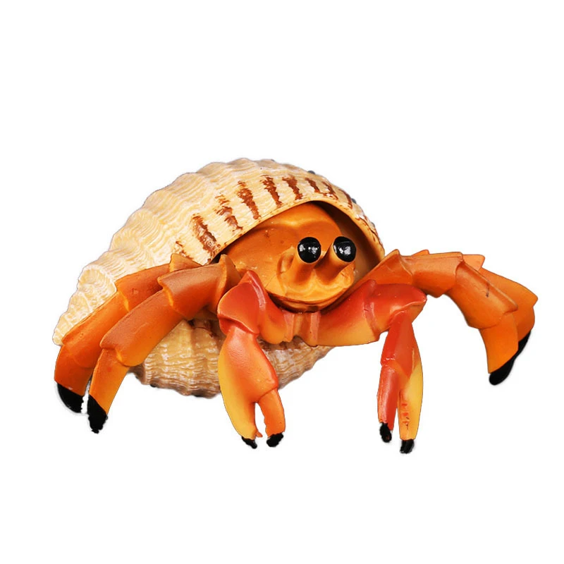 

New Realistic Sea Animal Solid Simulation Hermit Crab Figurine ABS Action Figures Model Collection EducationAl Toy Children Gift
