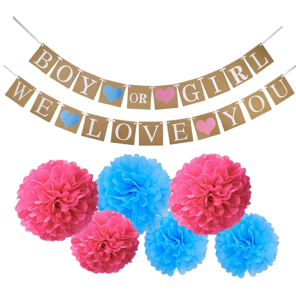 

Baby Shower Party Favors Birthday Banners Garland Decor Girls Decorations Supplies Newborn