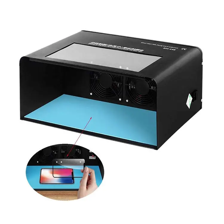 

Green Light Dust Free Clean Room with adjustable Air Purification for Phone Refurbishment and Repair workbench