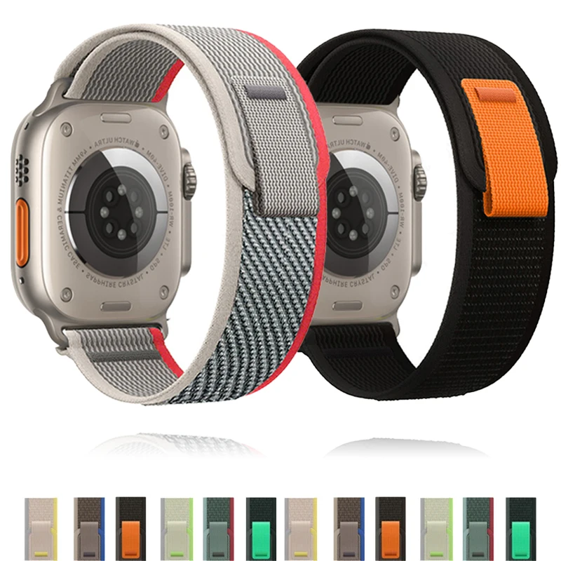 Trail Loop Strap For Apple Watch Ultra 49mm 44mm 40mm 41mm 42mm 38 45mm correa bracelet iWatch series 8 7 6 5 se 3 45mm 44 band