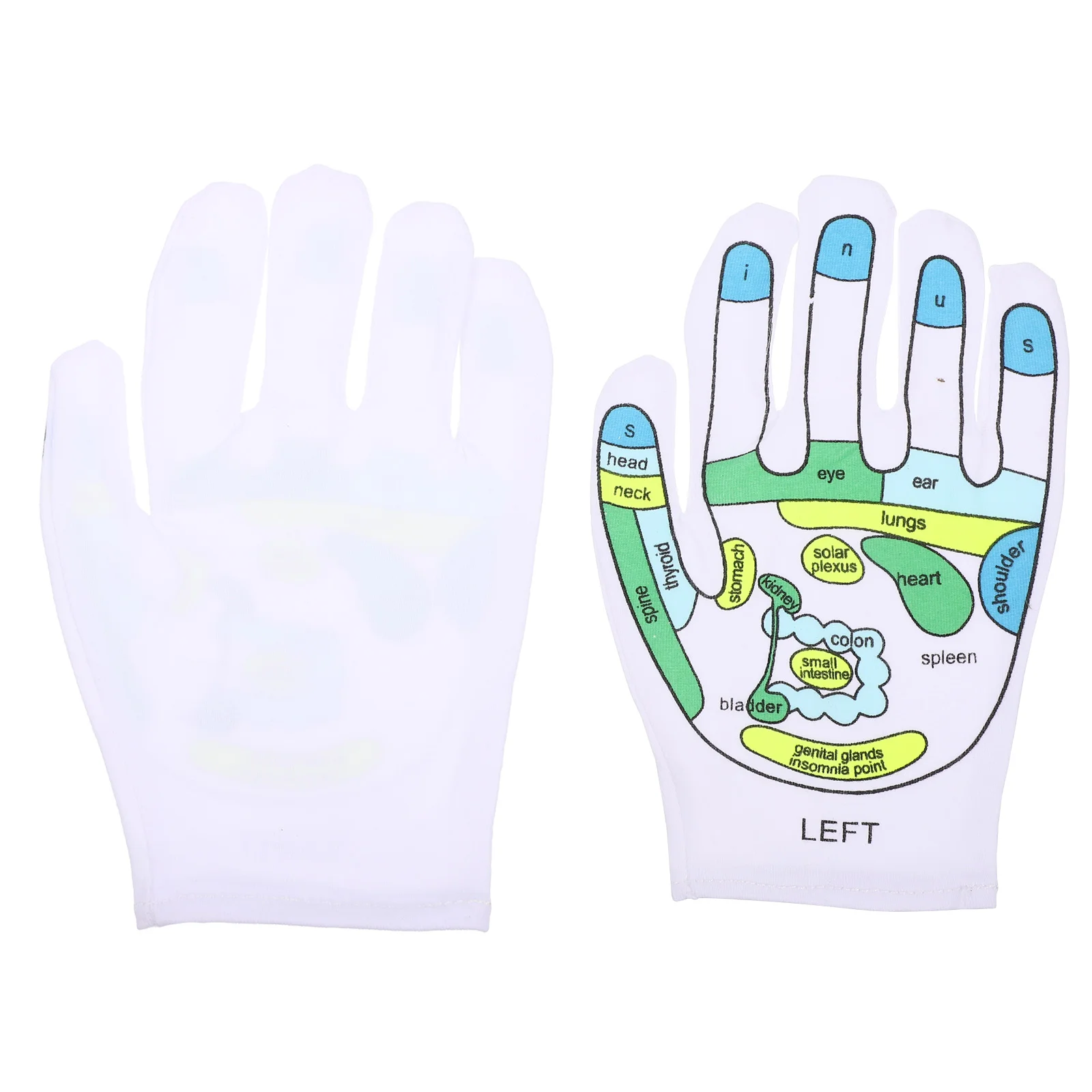 

Acupressure Printed Gloves Household Hand Massager Feet Heating Supply Professional Reflexology Spandex Acupoint Miss Tool