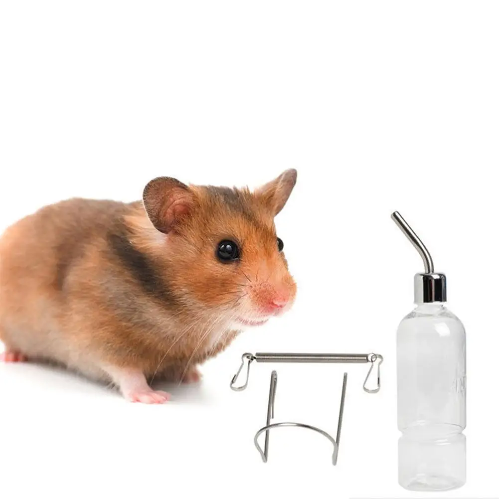 

350ml Pet Rat Water Drinking Bottle Hamster Rabbit Water Dispenser Cylindrical Feeder
