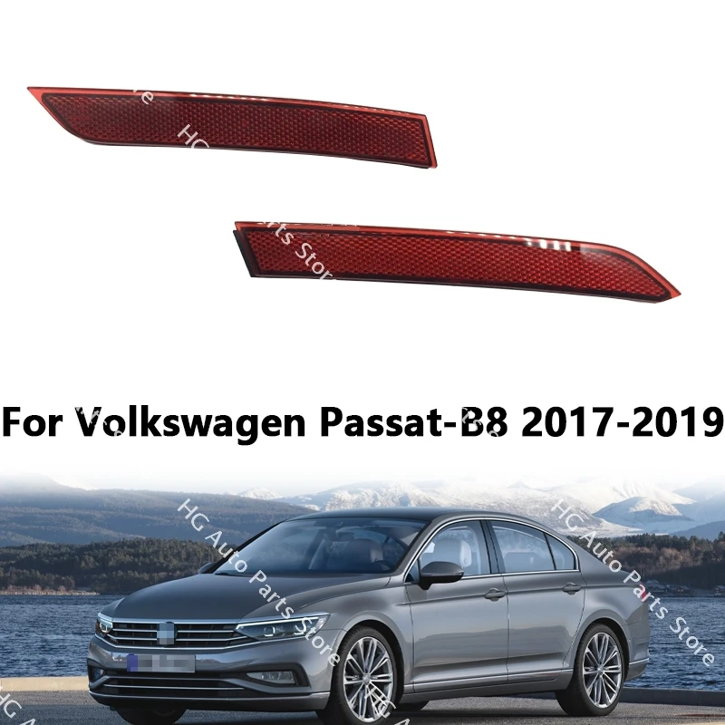 

Фонари заднего бампера для Volkswagen Passat-B8 2017-2019, фонари заднего бампера, фонарики, отражатели