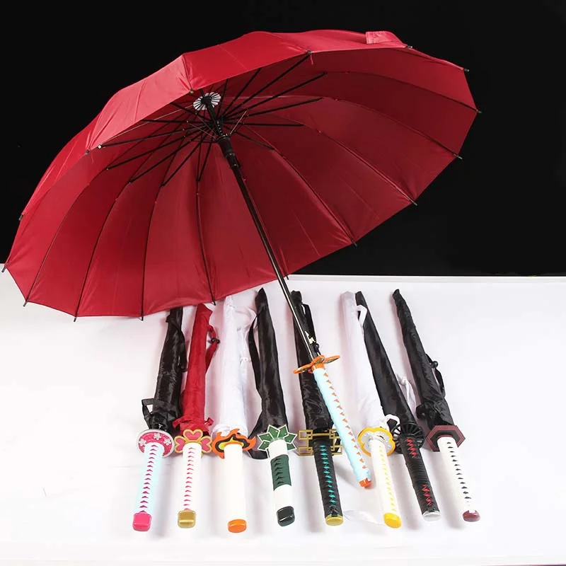 Black Katana Umbrella Japanese Men's Designer Reinforced Windproof Umbrella Sunshades Wind Resistant Paraguas Hombre SGQ40XP