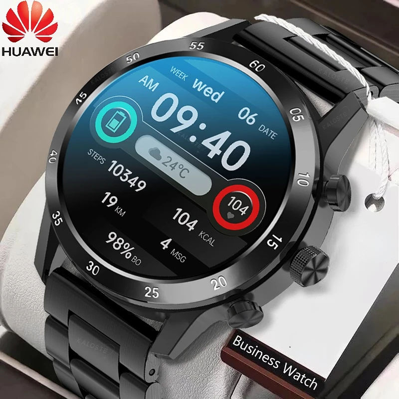 

Смарт-часы Huawei мужские с поддержкой Bluetooth, тонометром и монитором сна