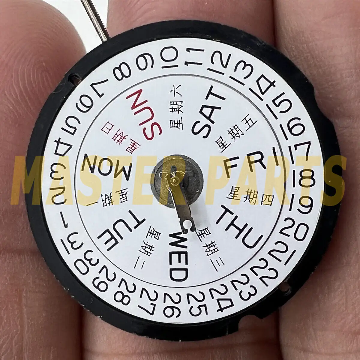 Кварцевые часы Ronda 517 английский и китайский день дата 3 швейцарских деталей