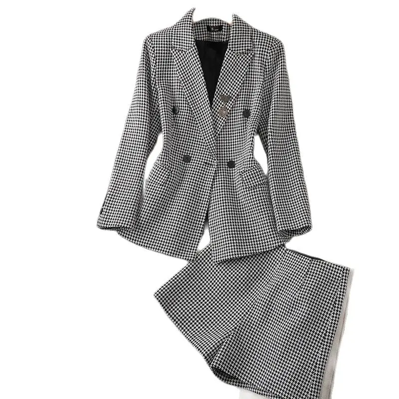 Women Suit Blazer and pants work suits for women jacket and Pants Set red suit2-piece trousers business suits ladies piece pants